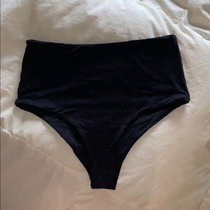 L*SPACE small black high waisted swim bottoms